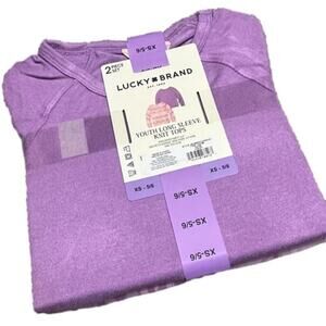 Lucky Brand Girl's Long Sleeve Top Tie Dye 2 Pack Size XS NWT